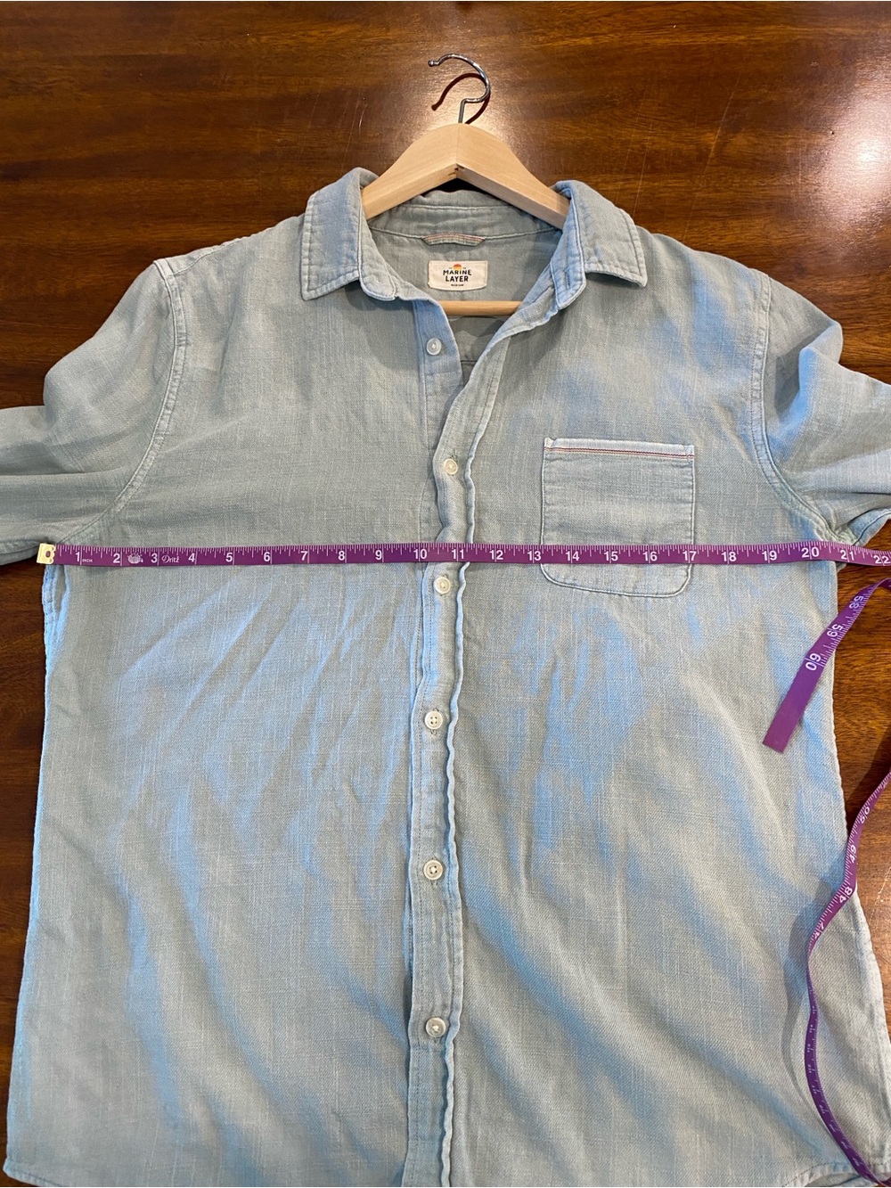 Marine Layer women’s Jane relaxed shirt size medium lignt green - Picture 8 of 10